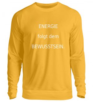 Sweater-Energie folgt d. Bewusstsein. - Unisex Pullover-1774