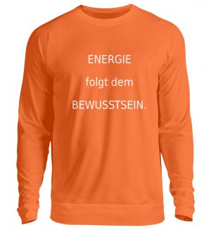 Sweater-Energie folgt d. Bewusstsein. - Unisex Pullover-1692